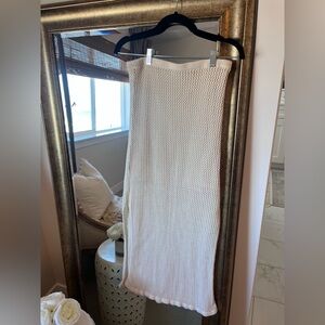 The drop crochet maxi skirt